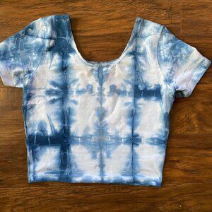 AA Shibori crop top - one of a kind - SMALL